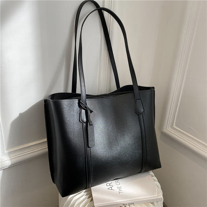 Women's Soft-Leather Large-Capacity Korean-Style Casual Shoulder Tote Bag wholesale product image