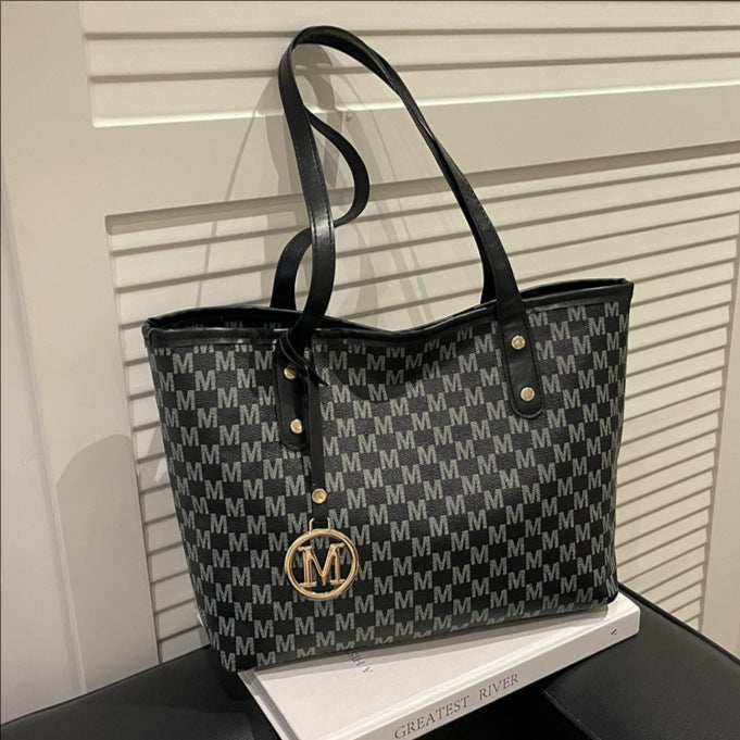 Printed Large-Capacity Commuter School Shoulder Tote Bag wholesale product image