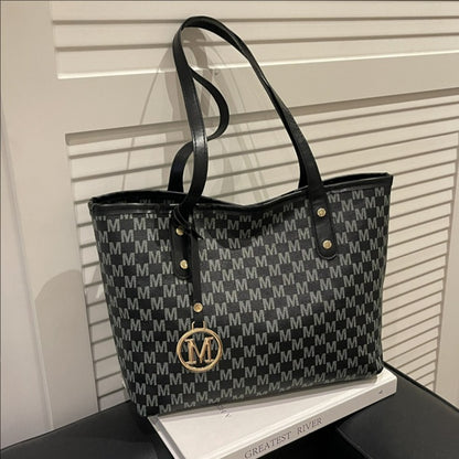 Printed Large-Capacity Commuter School Shoulder Tote Bag wholesale product image