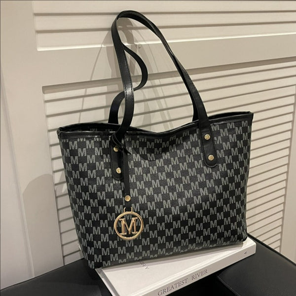 Printed Large-Capacity Commuter School Shoulder Tote Bag wholesale product image