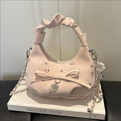 Women's Pleated Floral Korean-Style Shoulder & Crossbody Bag wholesale product image