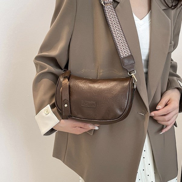 Women's Wide-Strap Boston Pillow Retro Crossbody Bag wholesale product image