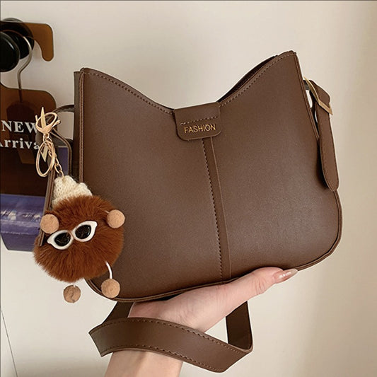 Women's Soft-Leather Large-Capacity Retro Korean-Style Shoulder & Crossbody Bag wholesale product image