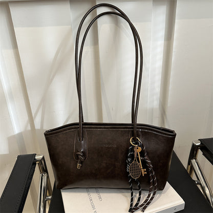Large-Capacity Commuter Retro Shoulder Tote Bag wholesale product image